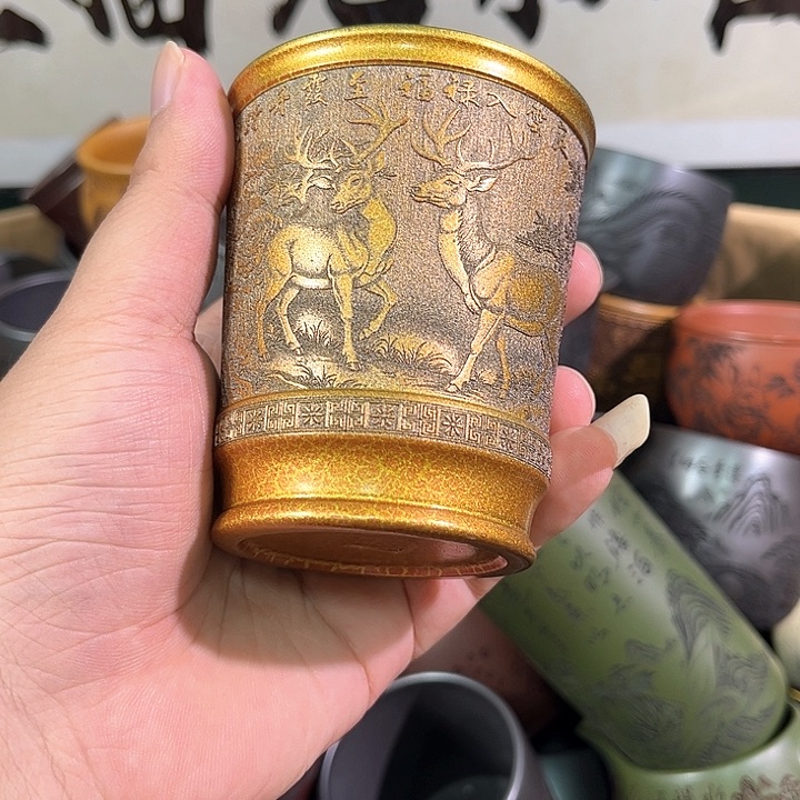 茶杯紫砂全手工紫砂主人杯