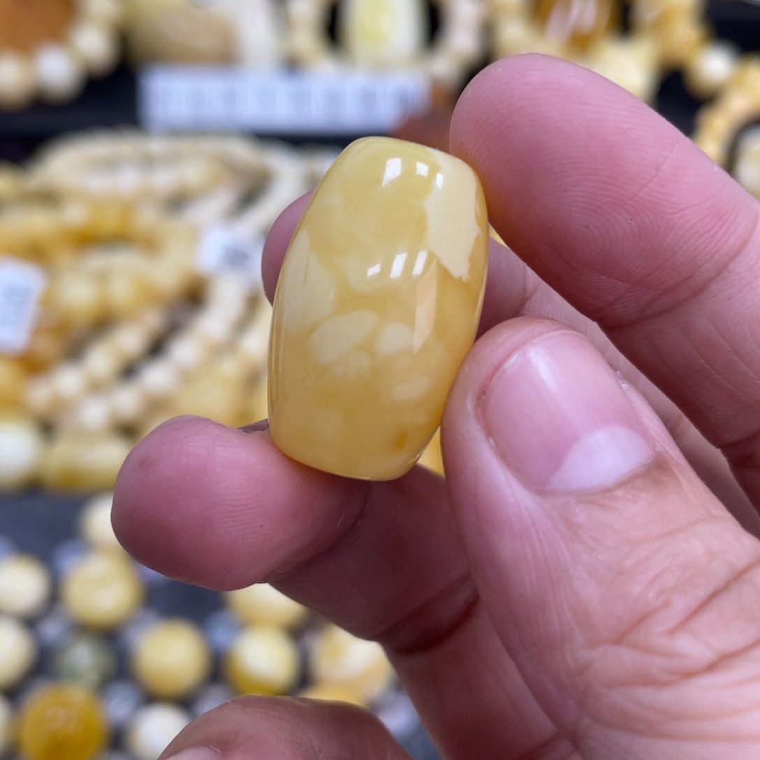 琥珀珠宝奇石未镶嵌15.4*25mm