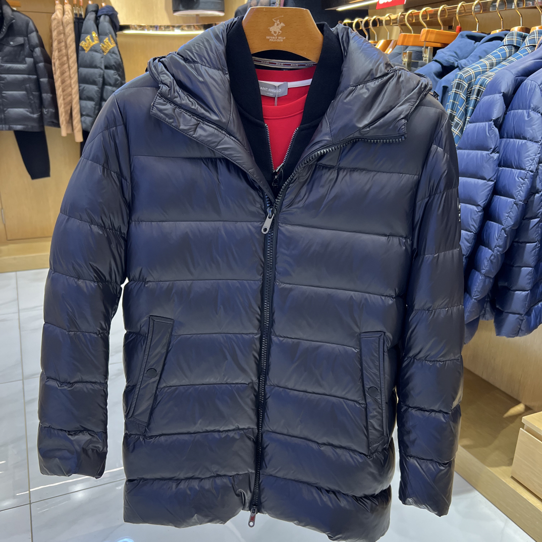 男士冬季立领保暖白鸭绒防风短款休闲外套