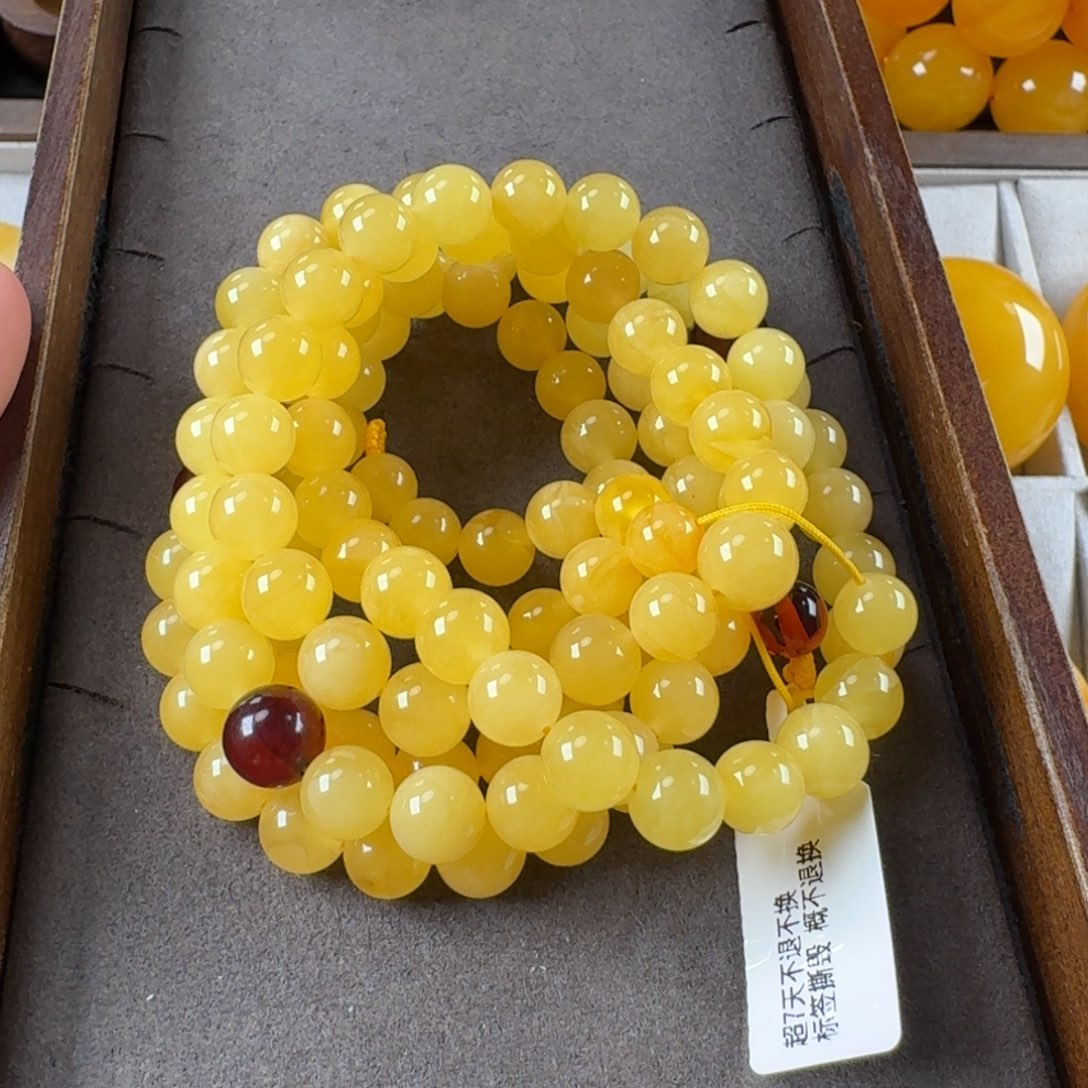 蜜蜡未镶嵌毛衣链