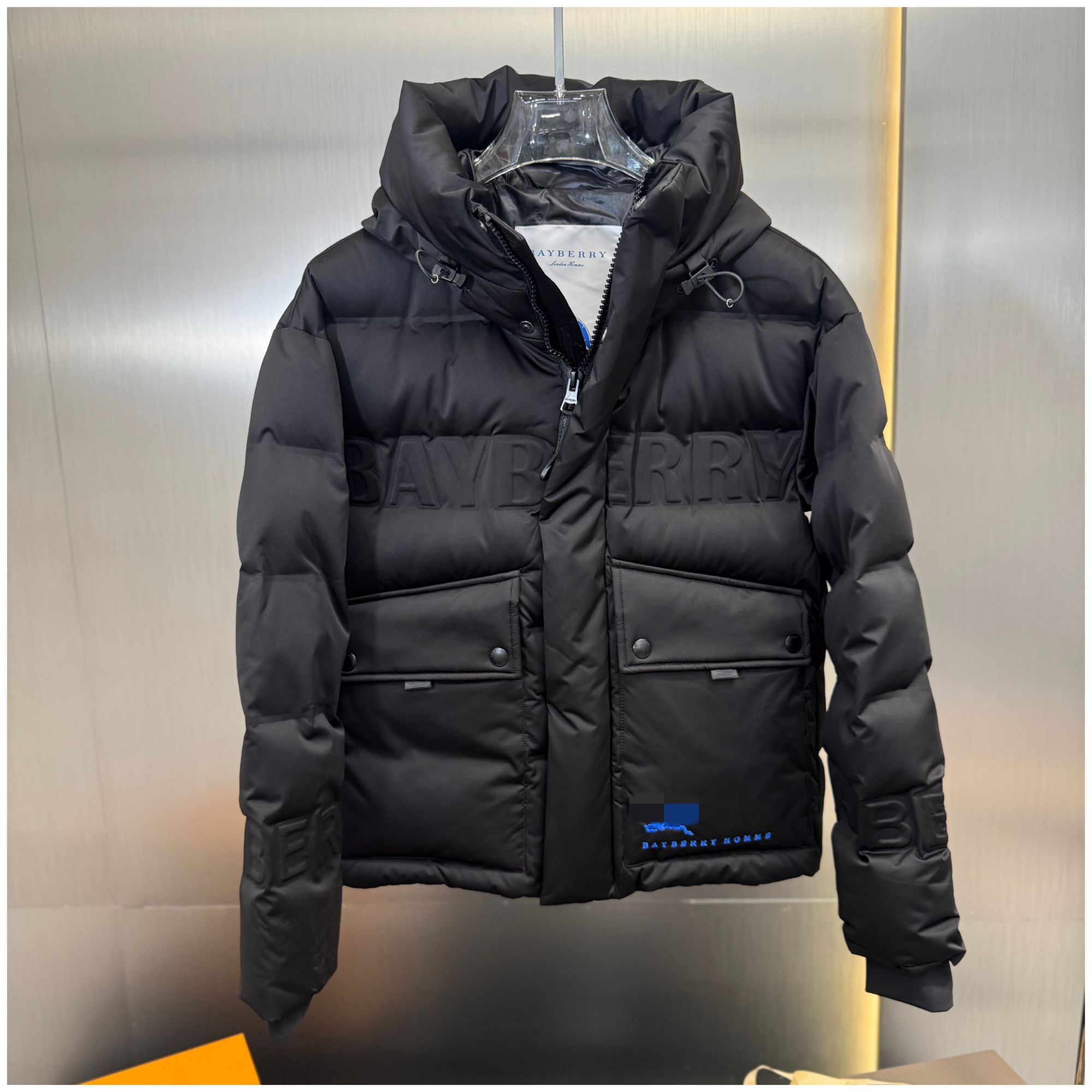 【巴黎90白鸭绒高端羽绒服】男冬季2025新款厚款保暖连帽外套 F722