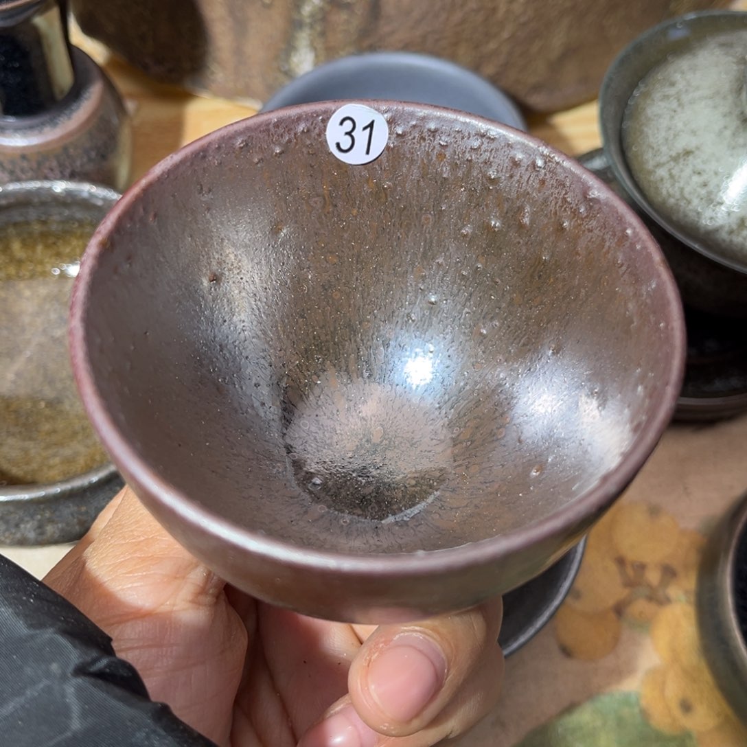 茶盏义兴龙窑坚持真柴烧落灰烧