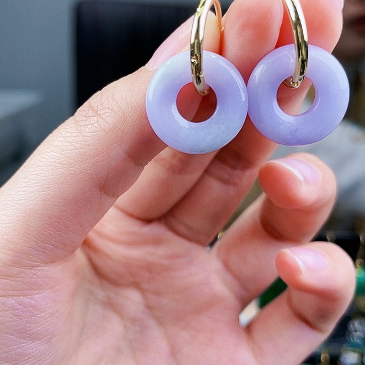 翡翠耳饰未镶嵌饰品