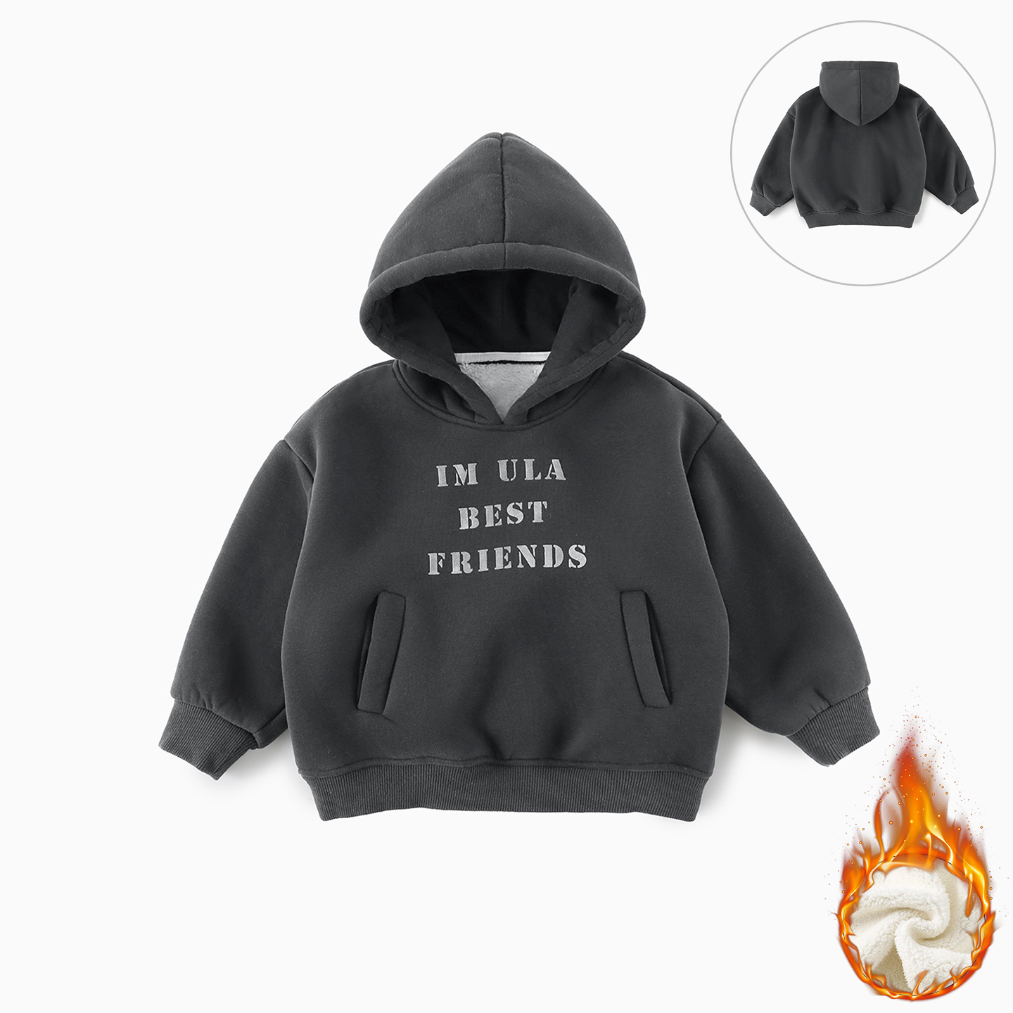 加绒新款儿童卫衣男童韩版字母休闲百搭上衣长袖AS039