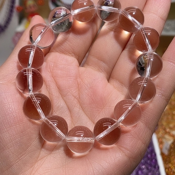 手链未镶嵌水晶天然白水晶手链