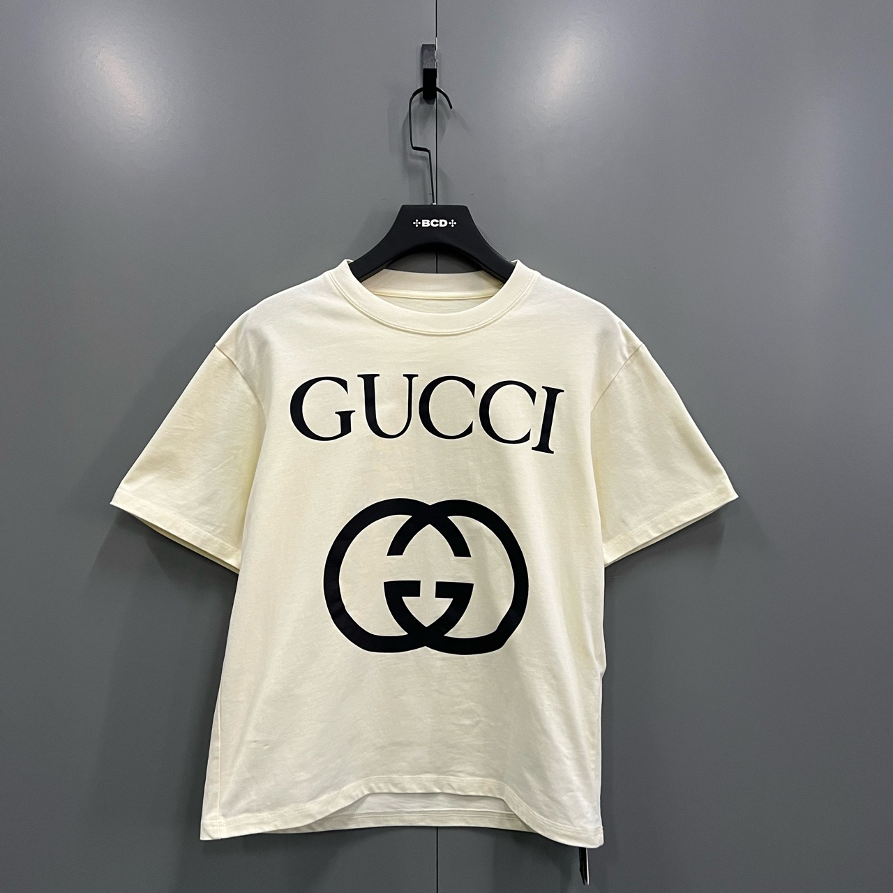 95新 GUCCI/古驰 （bb）logo大G短袖 S码/4500/jc603212 无领标 