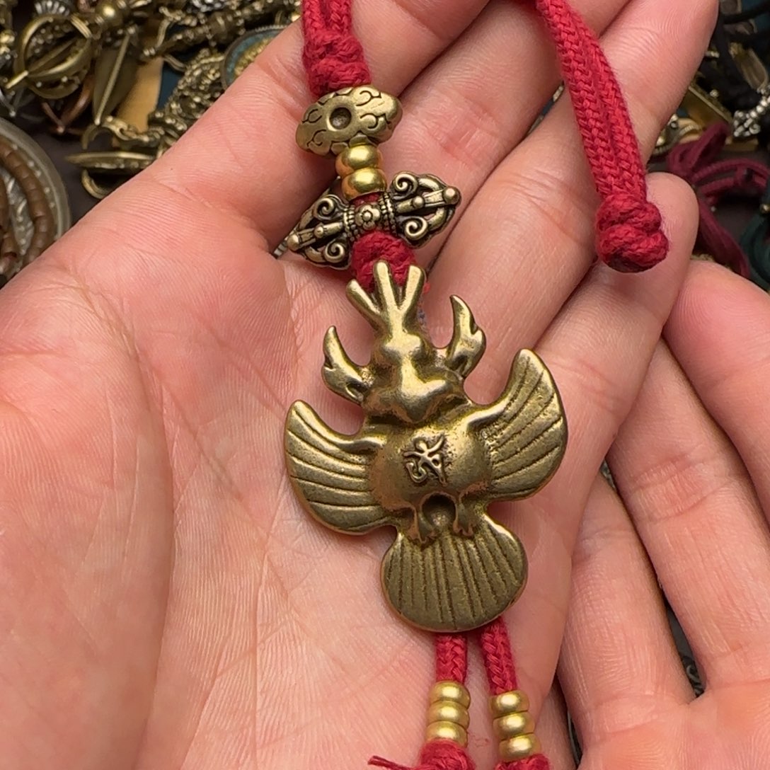 老铜大鹏鸟吊坠喜欢的来