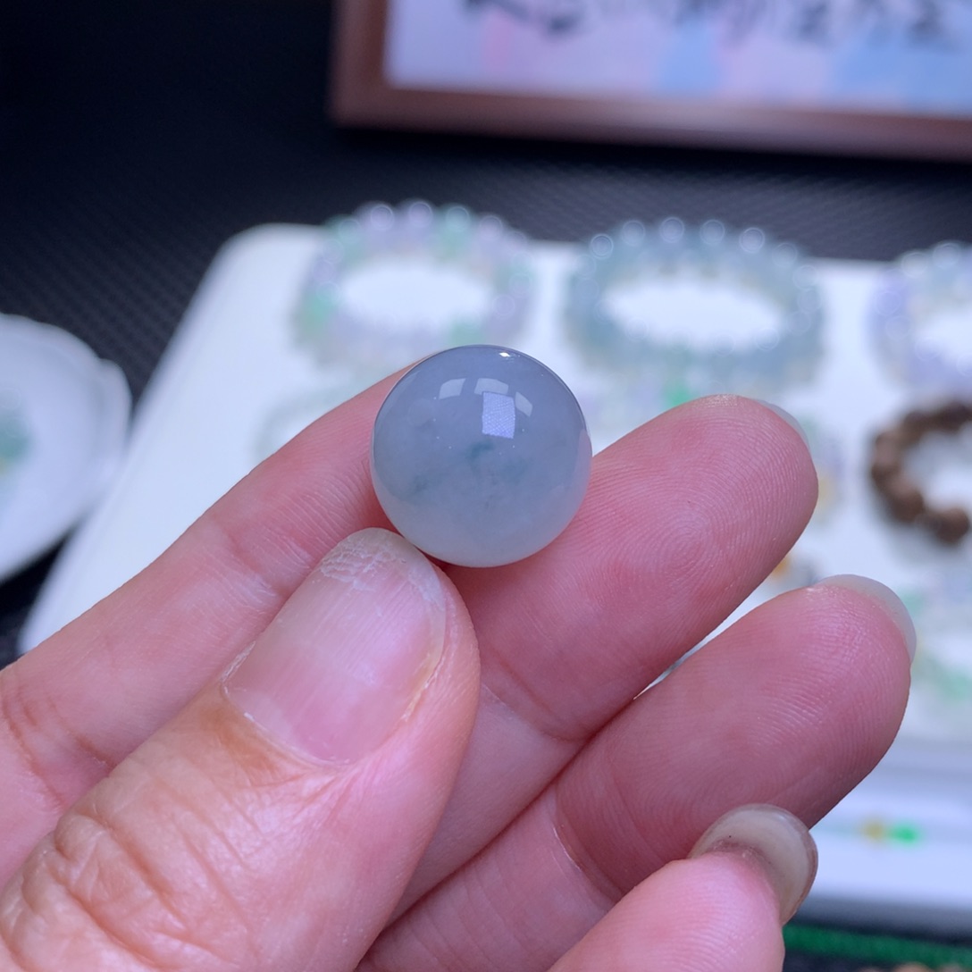 未镶嵌手链翡翠翡翠珠子卡14.8