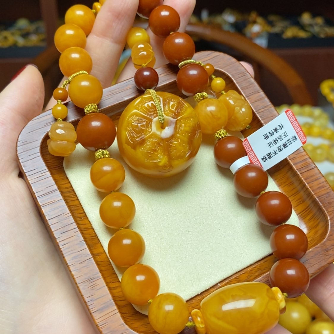 【闪购商品】蜜蜡手链未镶嵌手持