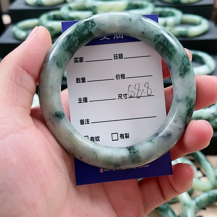 【闪购商品】透闪石-蛇纹石玉手镯未镶嵌