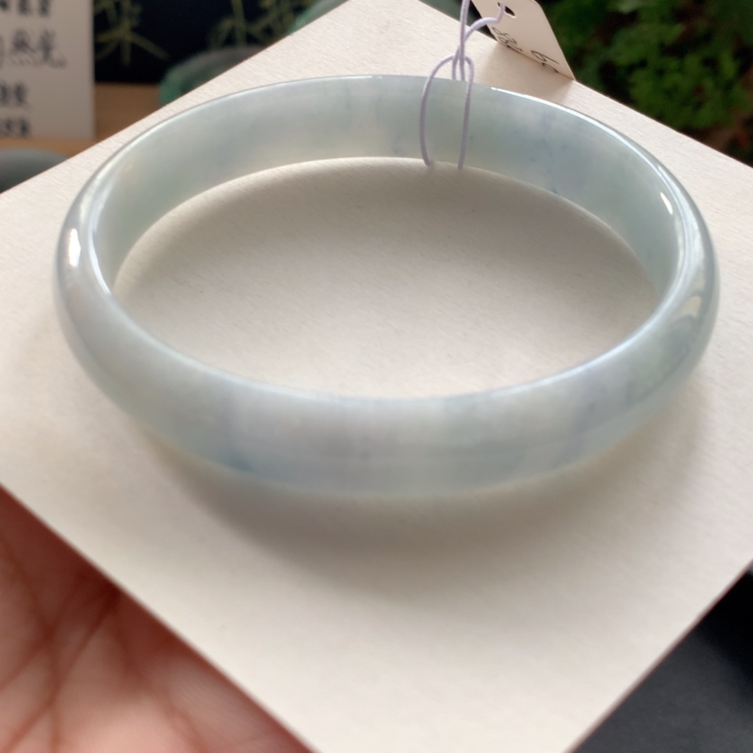 翡翠未镶嵌手镯4号60.9-52.4-11.3-6.1贵妃