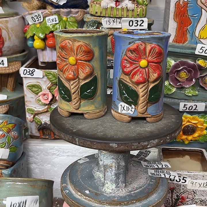 粗陶材质多肉花盆