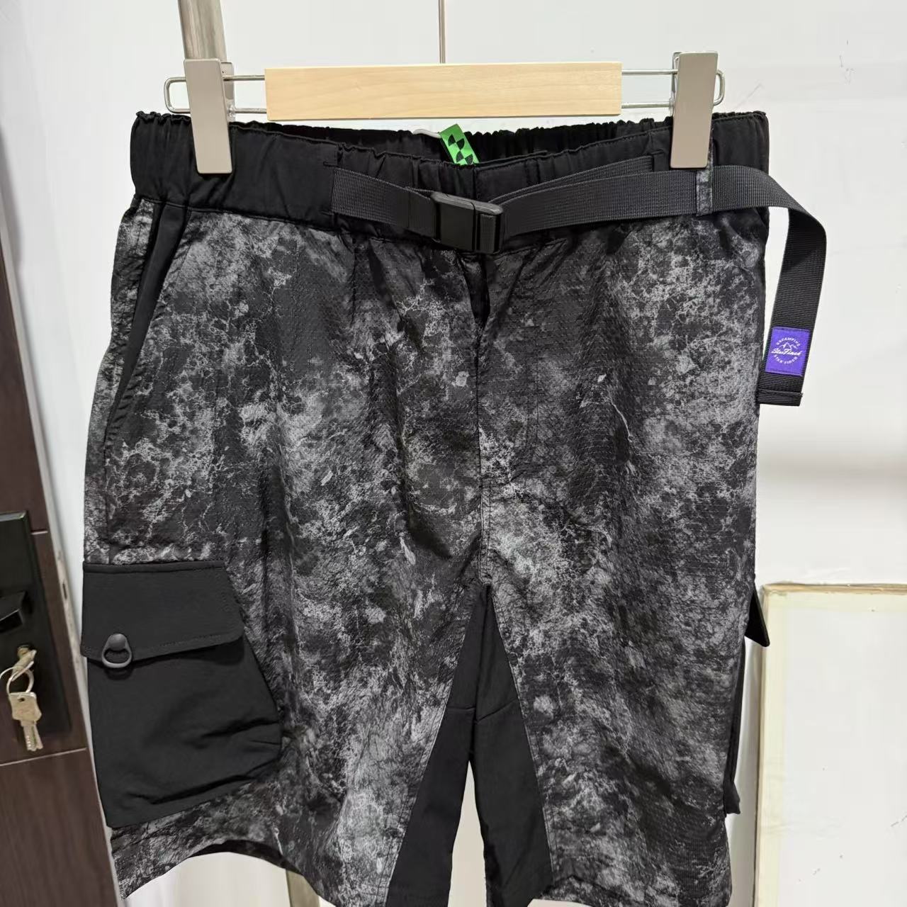 0030拼接短裤中裤春夏季休闲潮流短裤