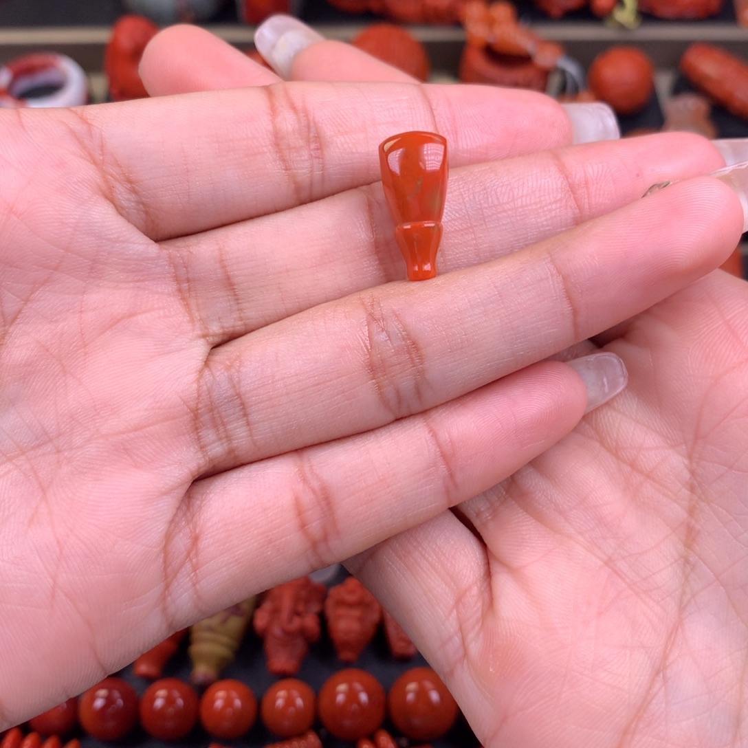 南红玛瑙未镶嵌三通9