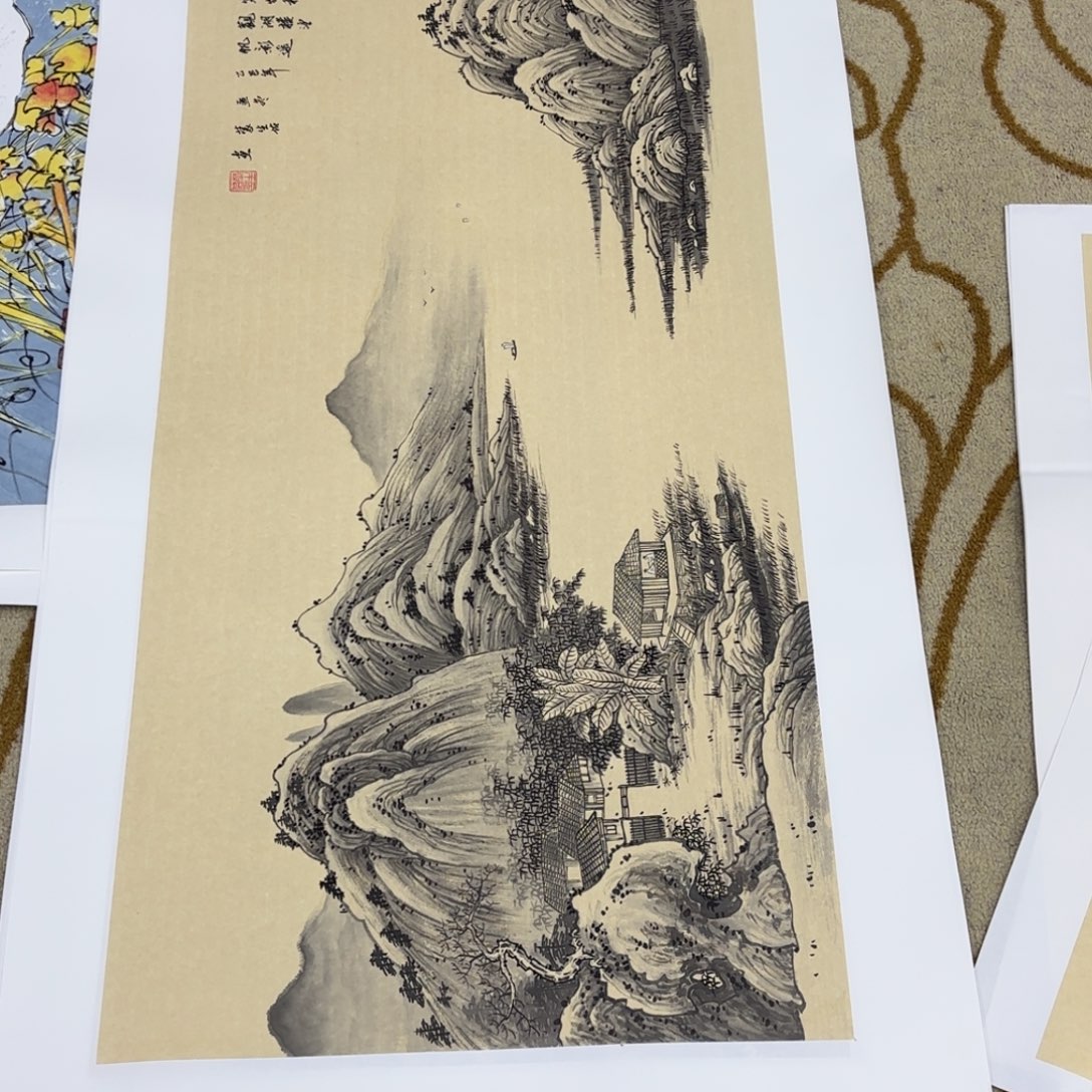 国画蒙生佑三尺艺