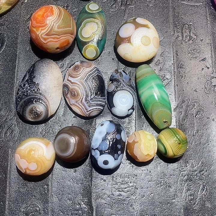 玛瑙/玉髓合金颈饰