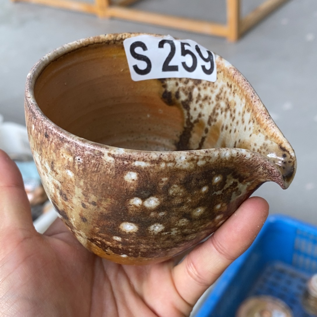 陶园柴烧，精品高货259瑕疵缺肉打磨