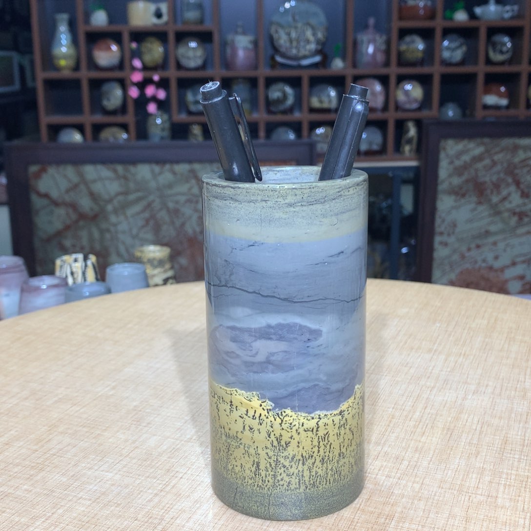 紫砂，广西国画石摆件，收藏观赏