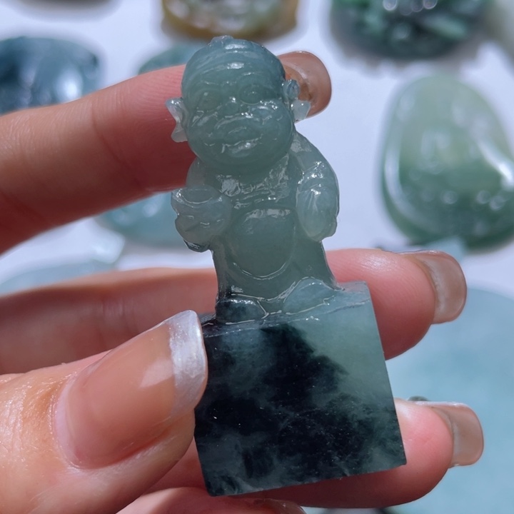 定制翡翠未镶嵌毛货