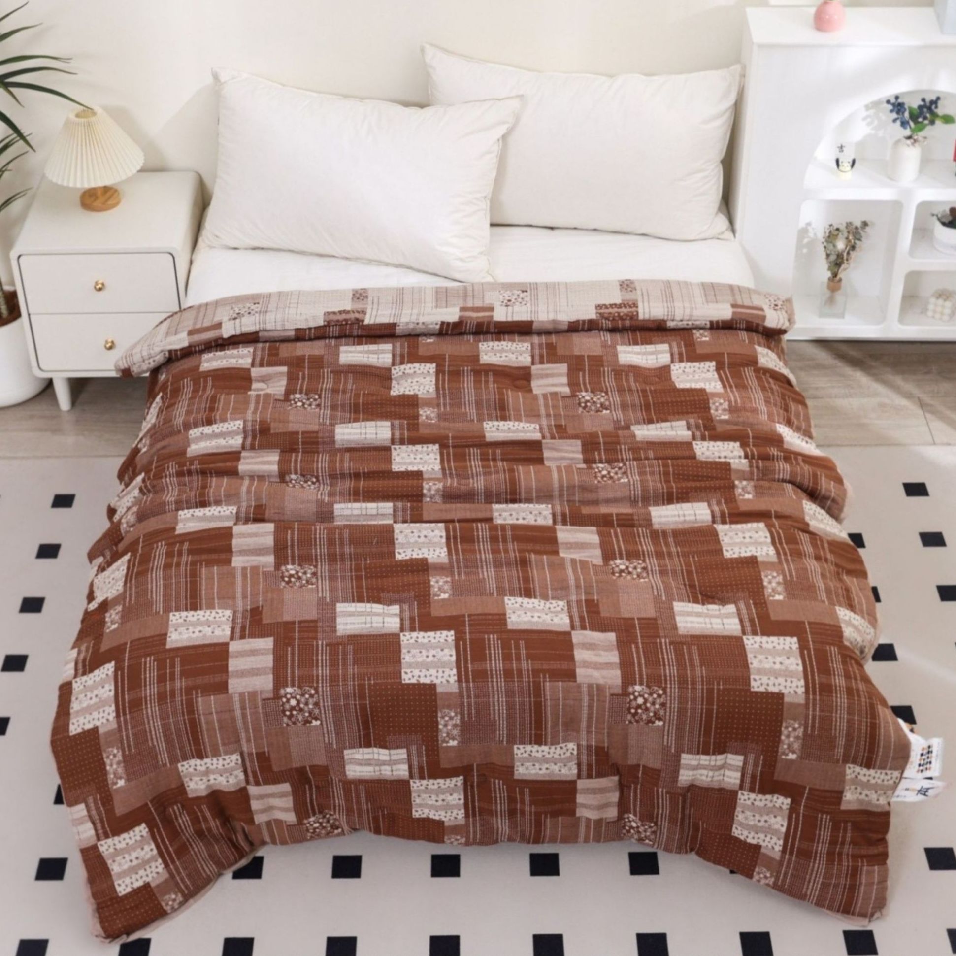 XDONGY（冬云家纺） 高端亲肤柔软蓄热 行简咖 小抱被