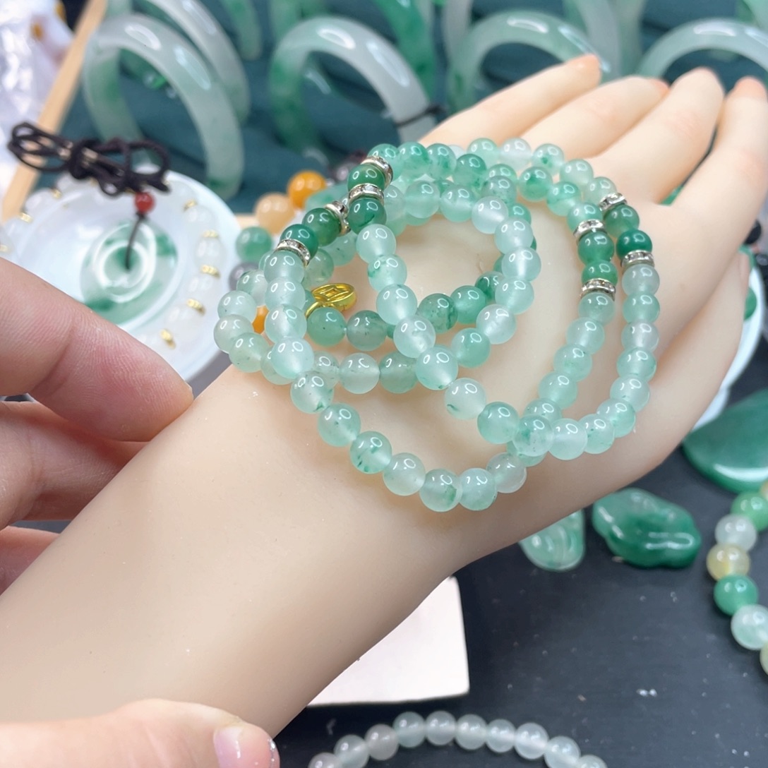 石英质玉未镶嵌项链