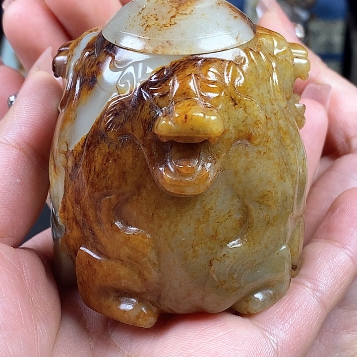 和田玉挂件未镶嵌喜****狼