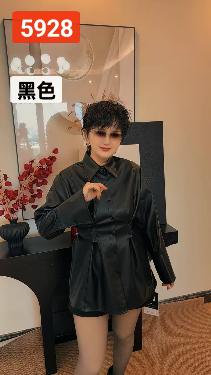 【新疆包邮】BG9-5928皮衣中长款秋季冬季马夹百搭小众设计感洋气