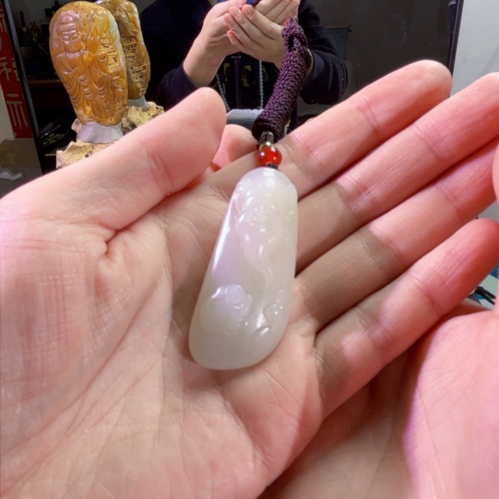 和田玉吊坠(不含链)未镶嵌