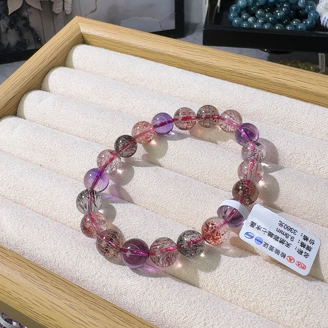 水晶手串未镶嵌彩超七9.7