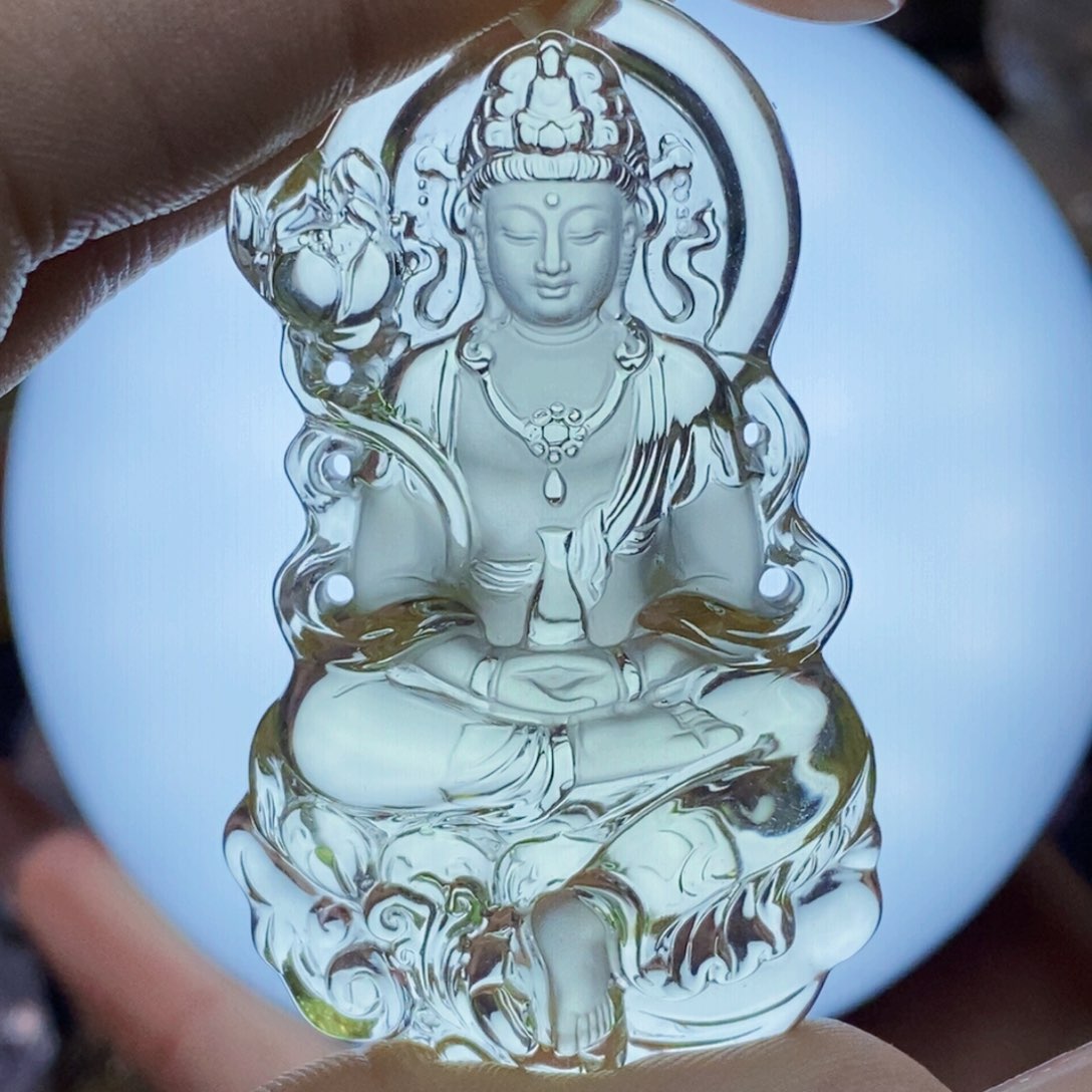 水晶颈饰未镶嵌仰**空吊坠