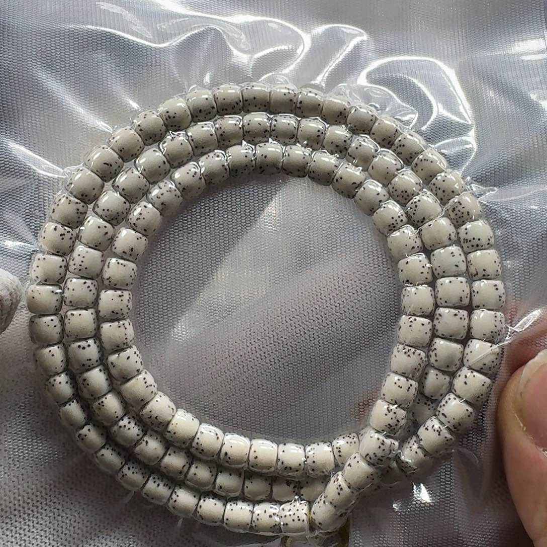 星月菩提手串星月菩提7*6原生态留白直切