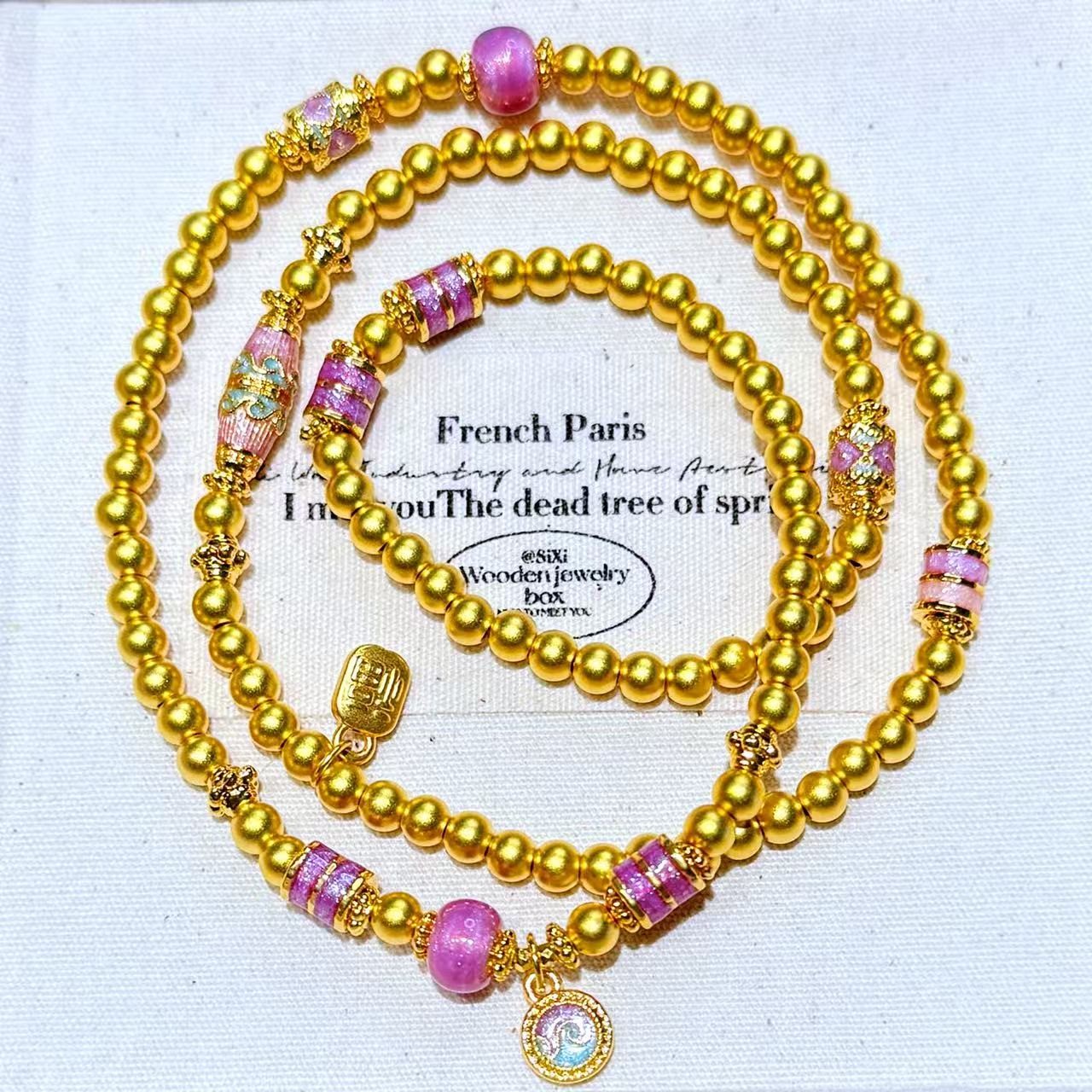 鑫晨珠宝 足金999  5D无氢工艺时尚手链