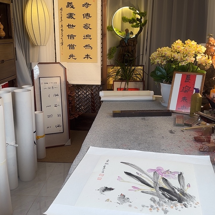 书法黄林清老师花鸟