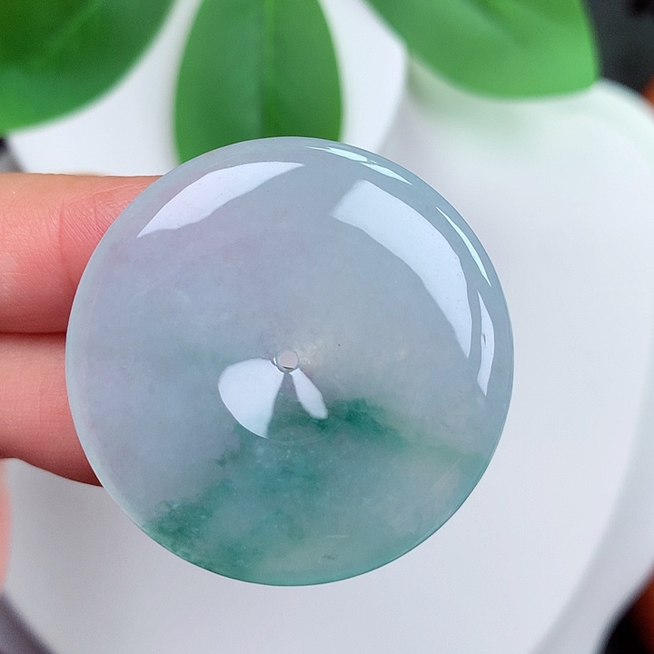 颈饰未镶嵌翡翠平安扣 35.4x5.5mm