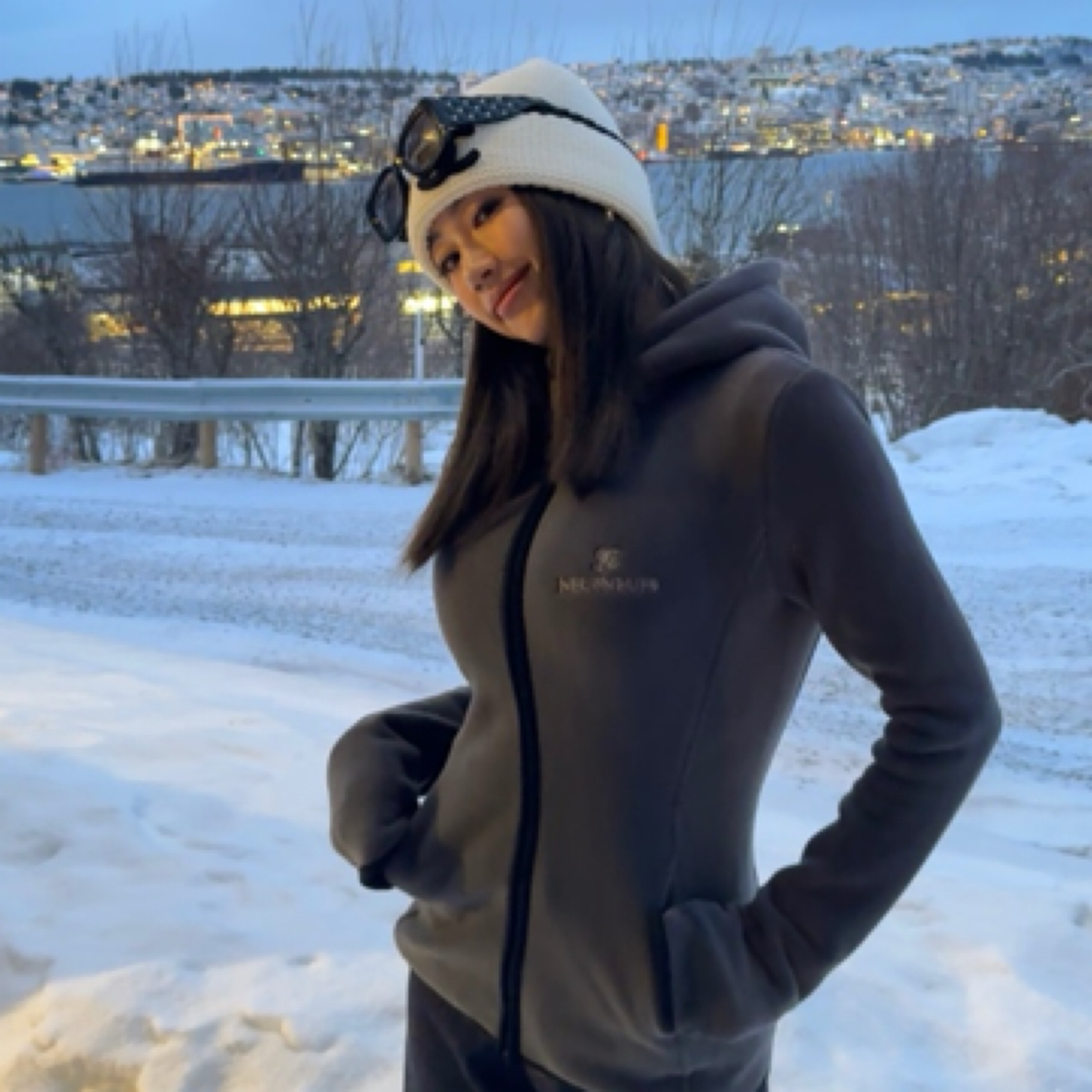 NEUFNEUF9  小蛮腰！乌云灰收腰显瘦摇粒绒外套