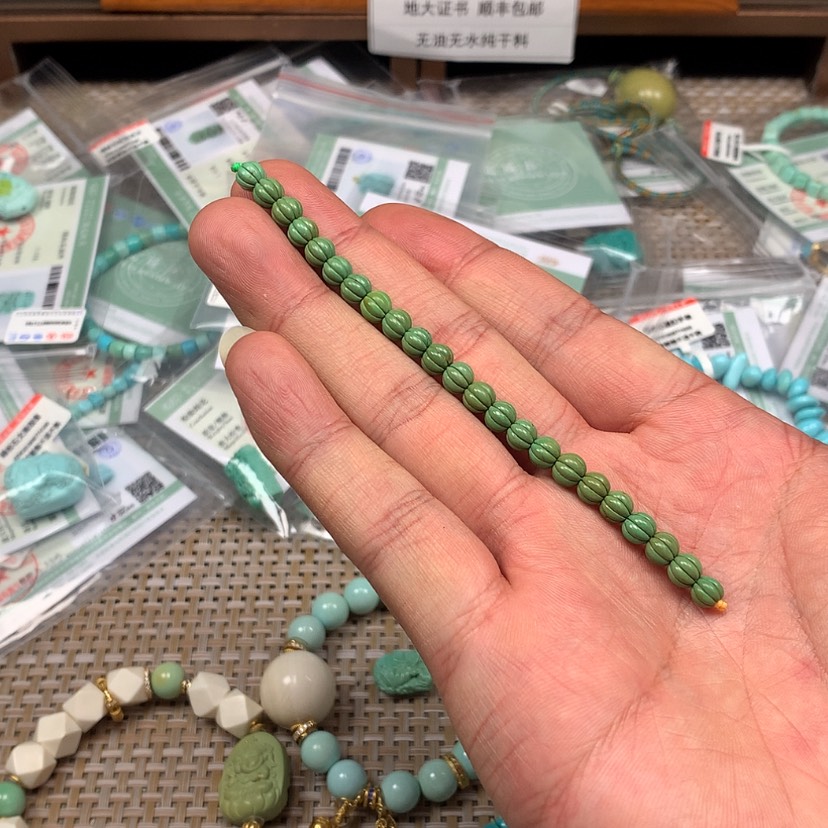 【闪购商品】未镶嵌绿松石颈饰掩*。21
