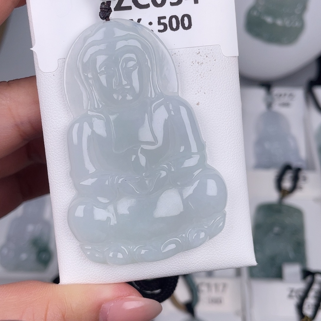 翡翠未镶嵌颈饰zc054