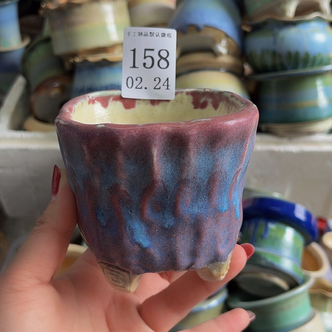 摆件景德镇陶瓷手工制作口8高8.5左右