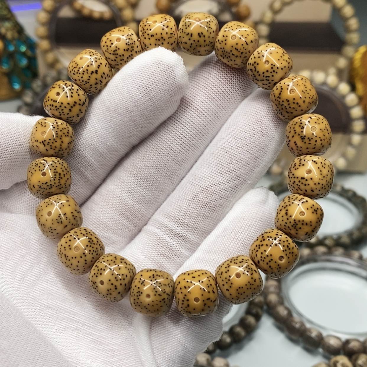 【闪购商品】星月菩提手串一物一图原生态同枝古瓷小细星