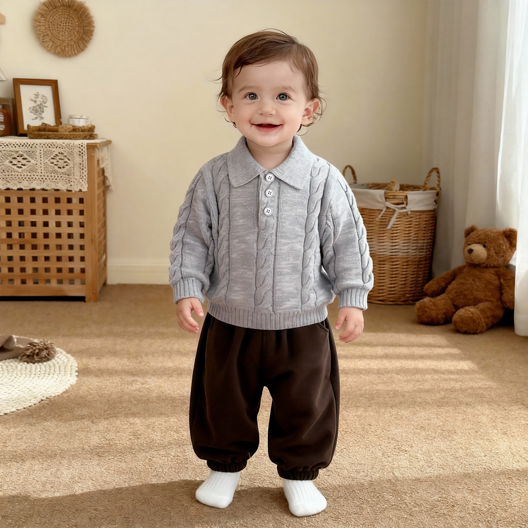 【潘先生高定】毛衣棉+羊毛婴儿衣服
