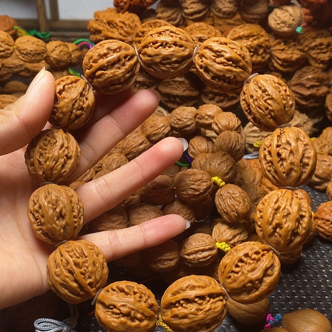 文玩核桃手串粗筋麻花手持