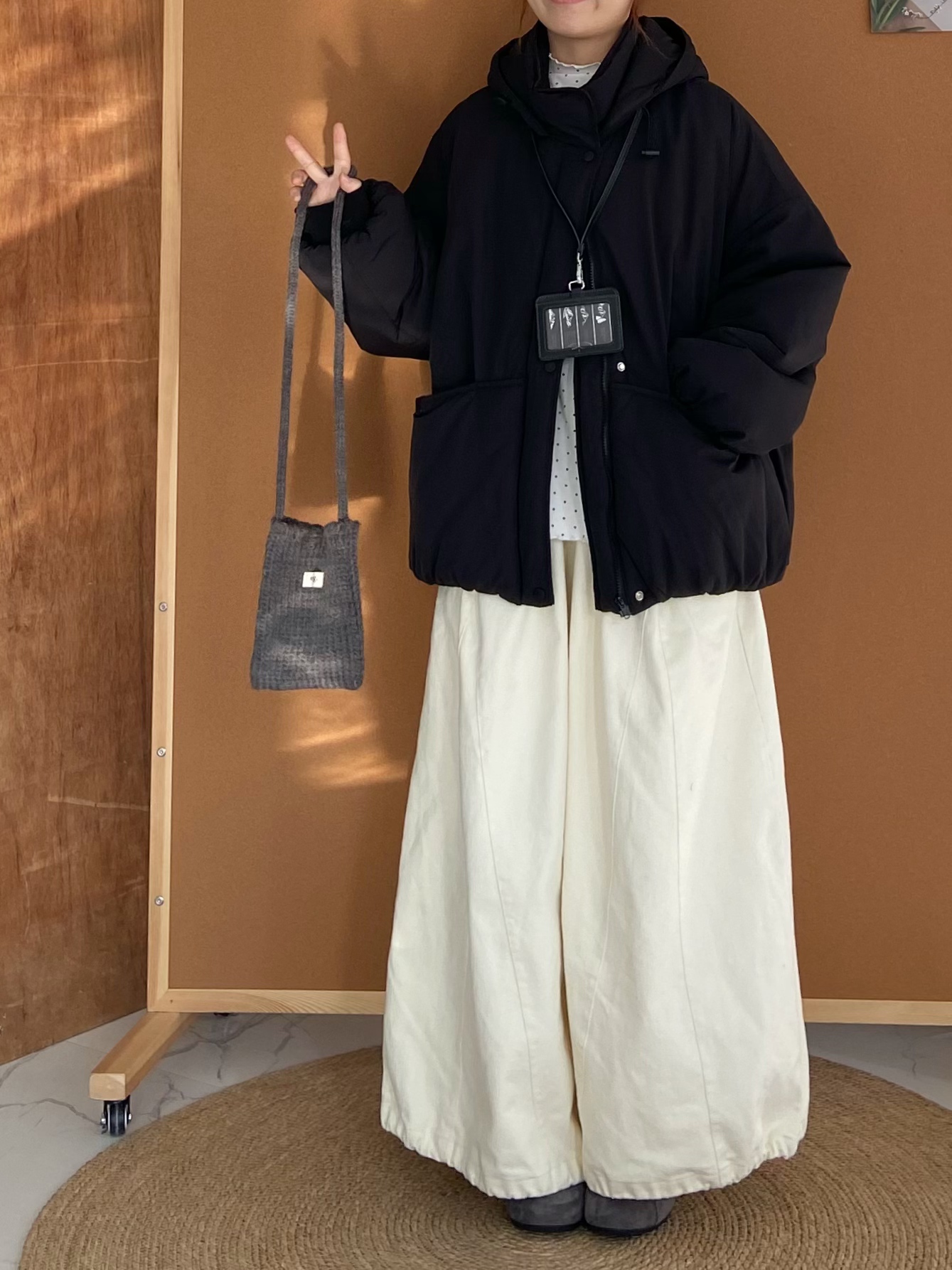 秋冬加厚夹棉连帽拉链开衫棉服外套