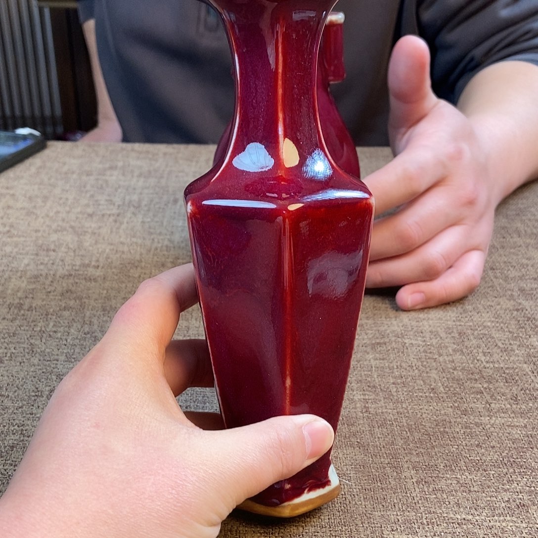 瓷片钧瓷摆件摆件