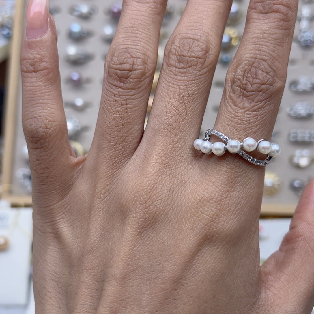 一***刘淡水珍珠戒指合金