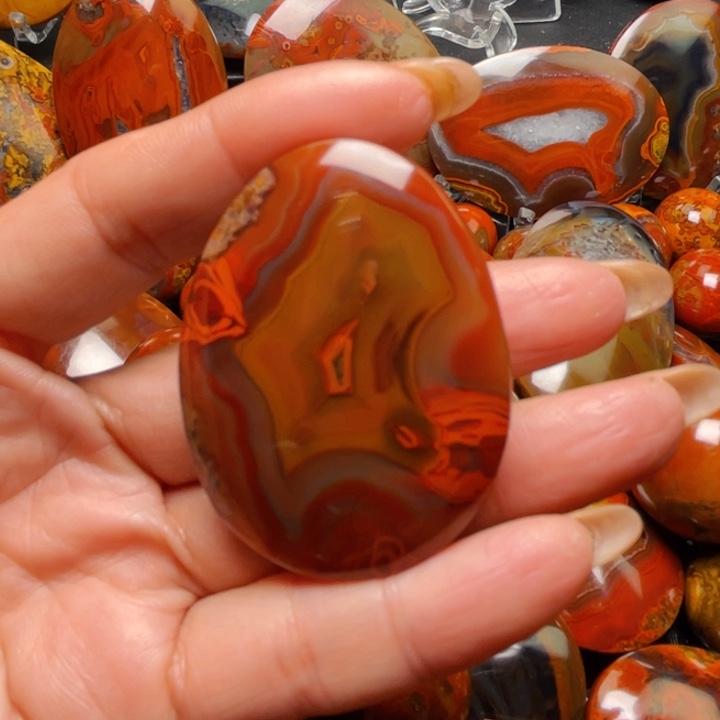 玛瑙/玉髓战国红玛瑙挂件未镶嵌用****6