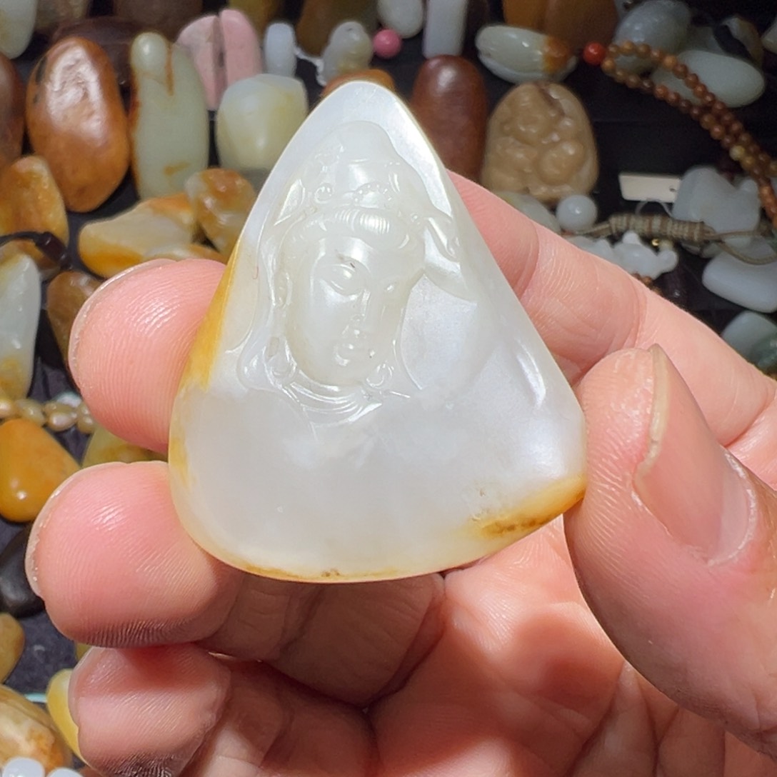 和田玉吊坠(不含链)未镶嵌