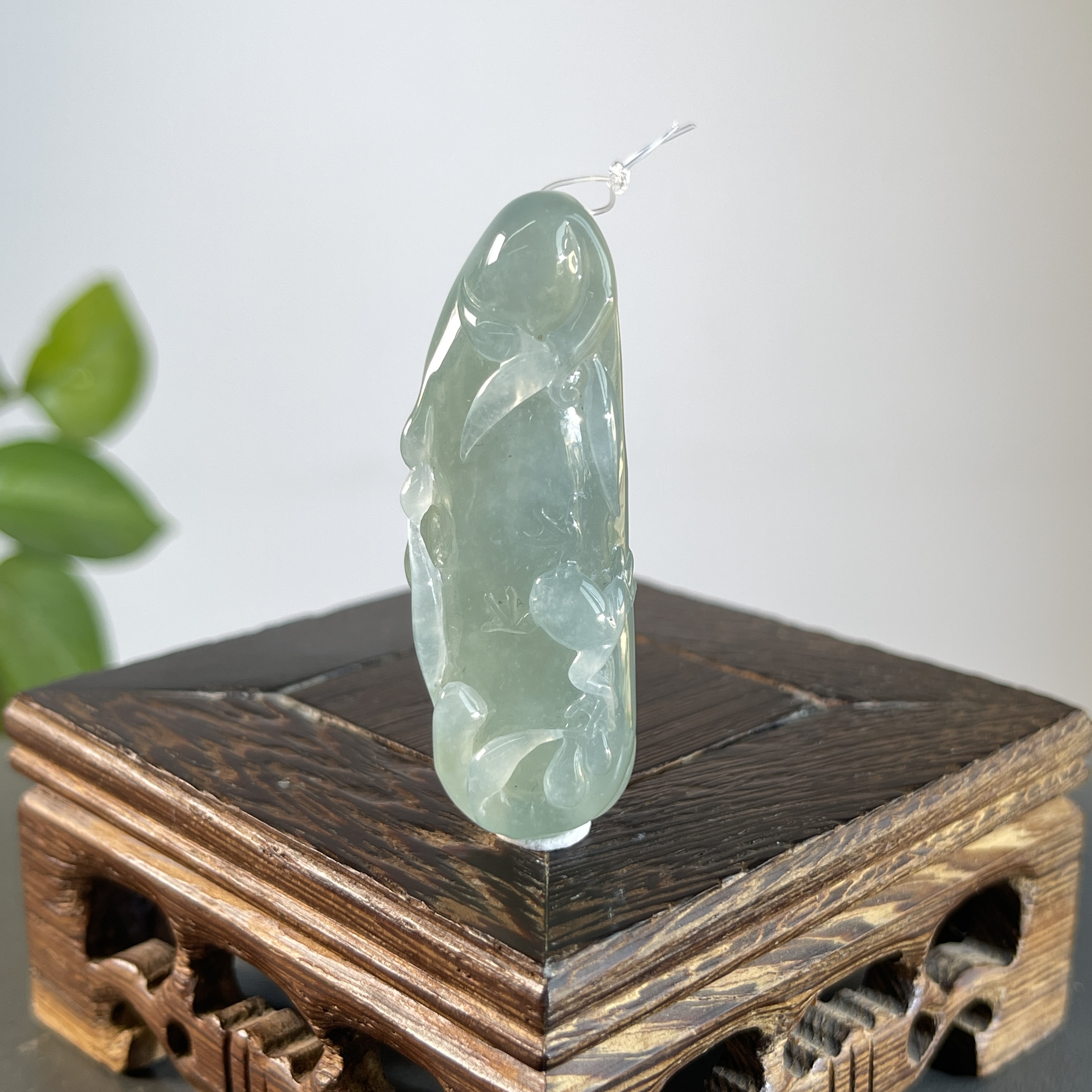 JSW25-99   天然缅甸翡翠A货  呱呱来财