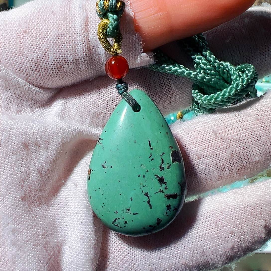 绿松石无事牌未镶嵌