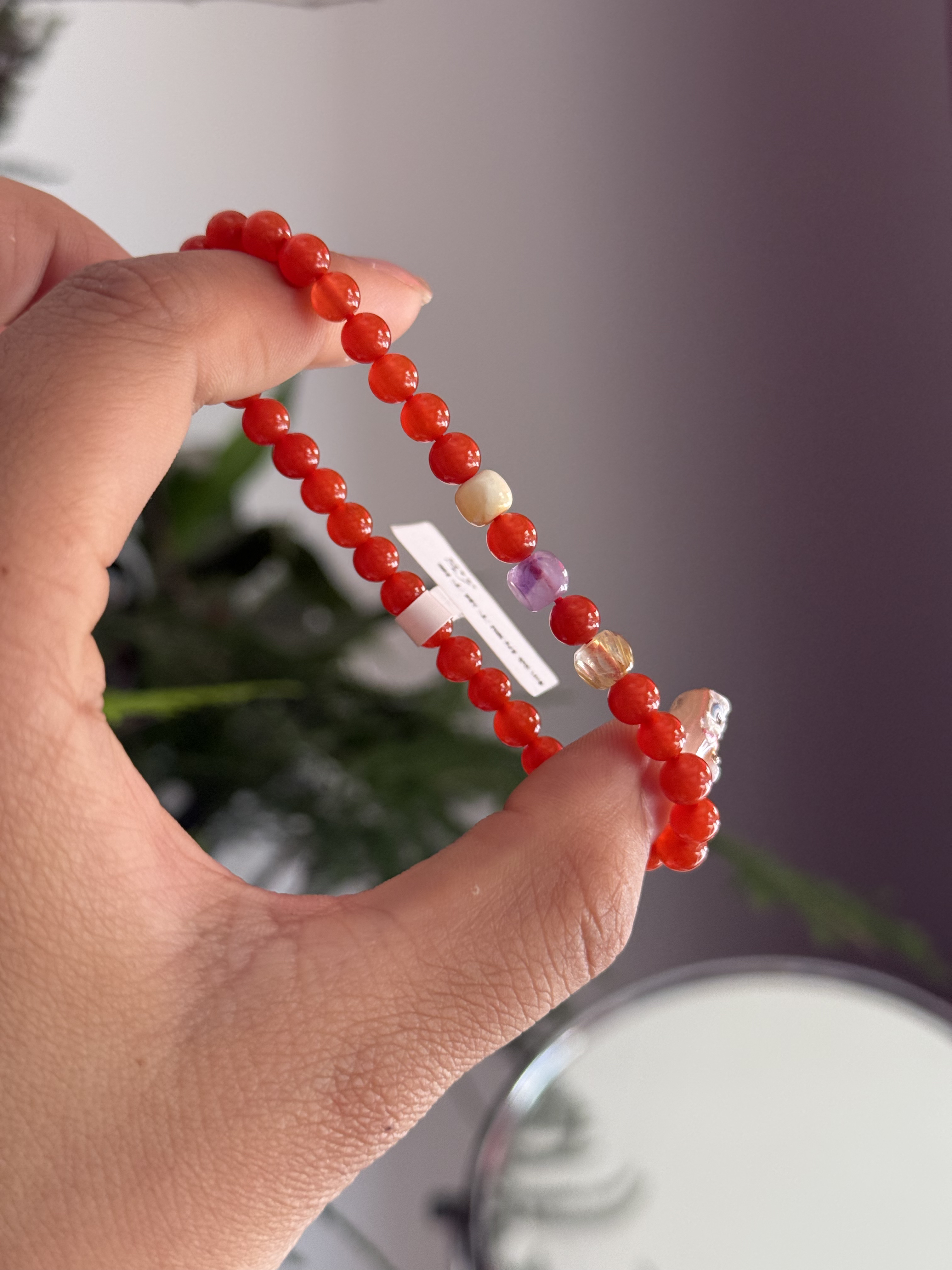 保山南红小米尺寸手串