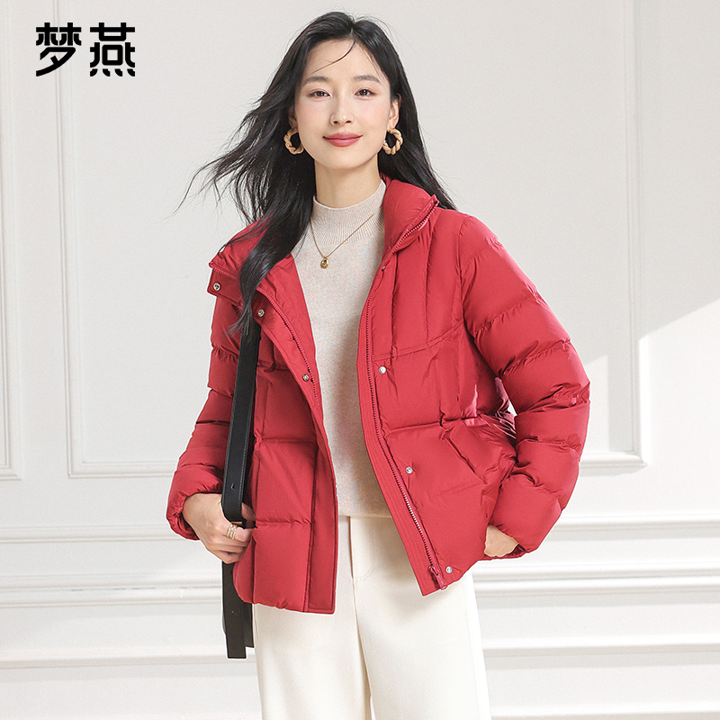 梦燕秋冬女款时尚百搭气质大方宽松休闲舒适保暖羽绒服CY11B5004D